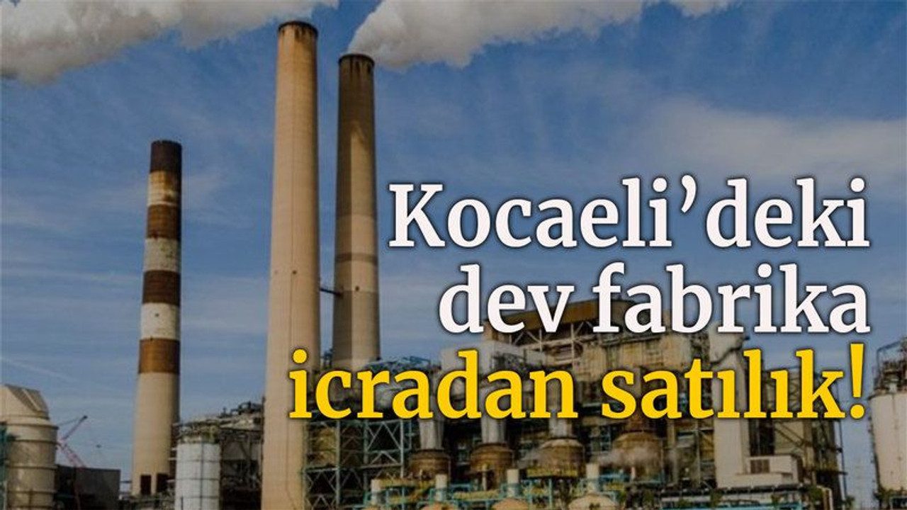 Kocaeli'deki dev fabrika icradan satılık!